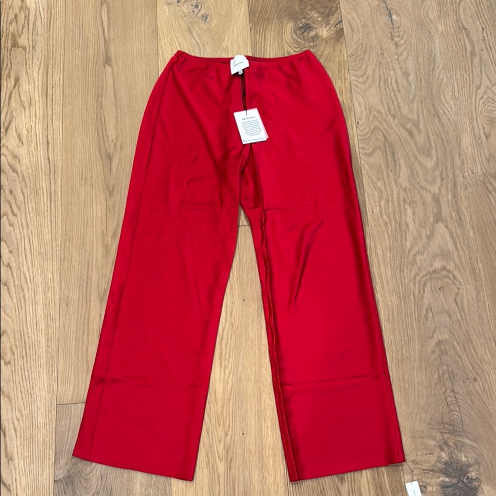 Reformation Bold Red Pant NWT size S